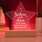 Sisters Star Acrylic Plaque-[Heartfelt Family Gift]