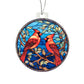 Cardinals Stained Glass Acrylic Ornament-[Heartfelt Family Gift]