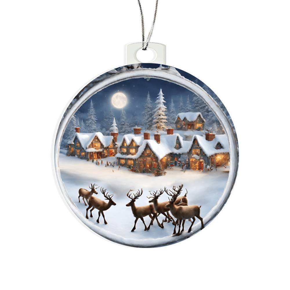 Monogrammed Reindeer Ornament from the North Pole - Perfect for Christmas Decor-[Heartfelt Family Gift]