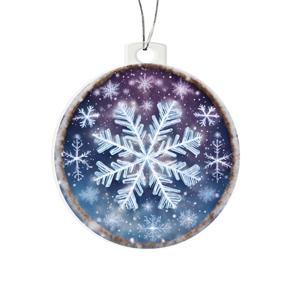 Snowflake Christmas Ornament - Perfect for Snowy Days - Shop Now-[Heartfelt Family Gift]