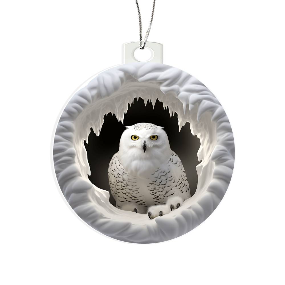 Snowman Acrylic Ornament-[Heartfelt Family Gift]