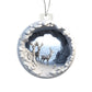 Rustic Winter Deer Acrylic Ornament  Handmade Holiday Decoration-[Heartfelt Family Gift]