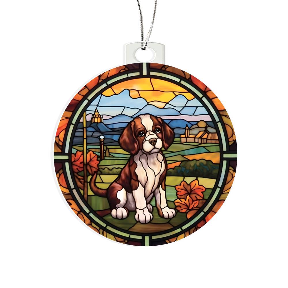Beagle Christmas Ornament - Adorable Acrylic Holiday Decor for Dog Lovers-[Heartfelt Family Gift]