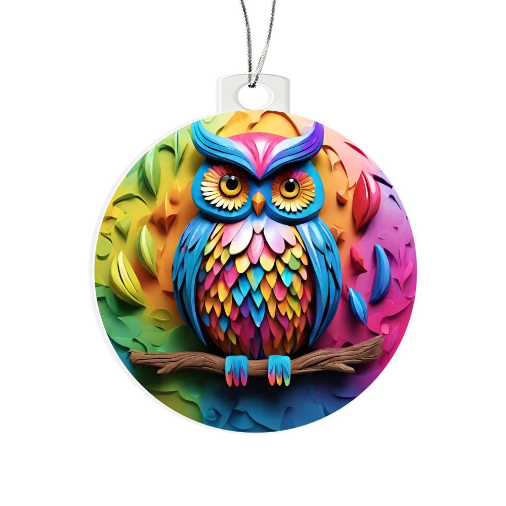 Handcrafted Owl Ornament - Holiday Decor-[Heartfelt Family Gift]