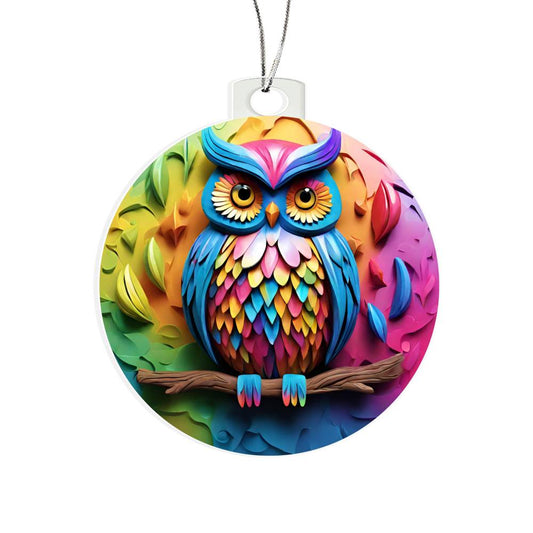 Handcrafted Owl Ornament - Holiday Decor-[Heartfelt Family Gift]