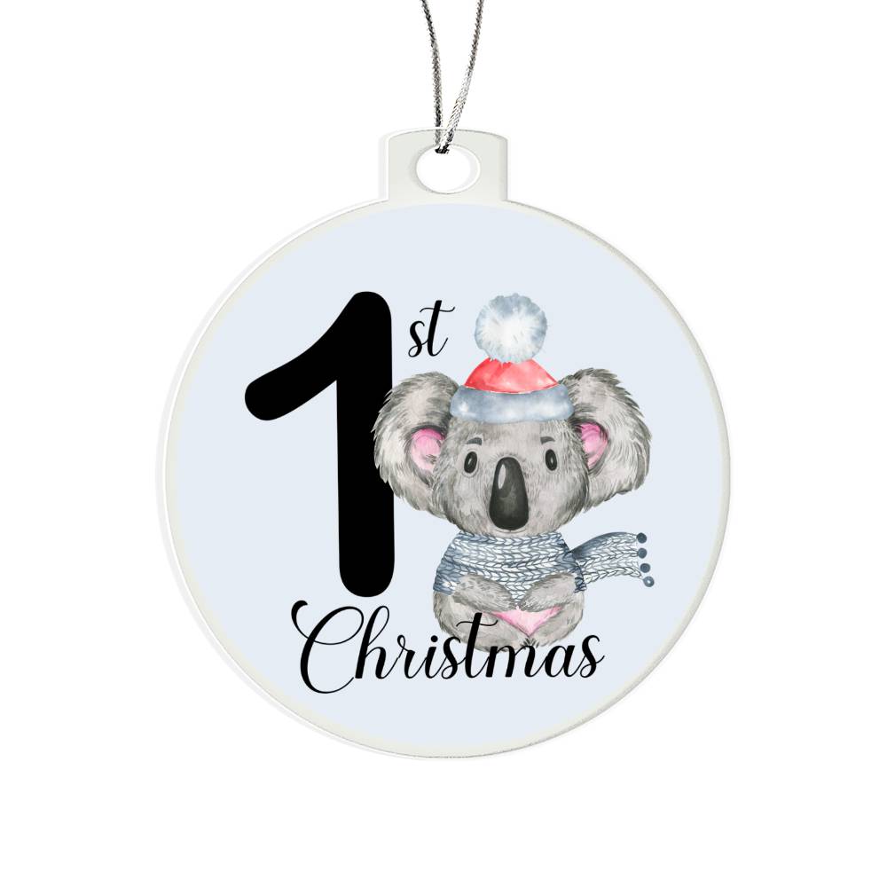 Baby's 1st Christmas Koala Bear Christmas Tree Ornament-[Heartfelt Family Gift]