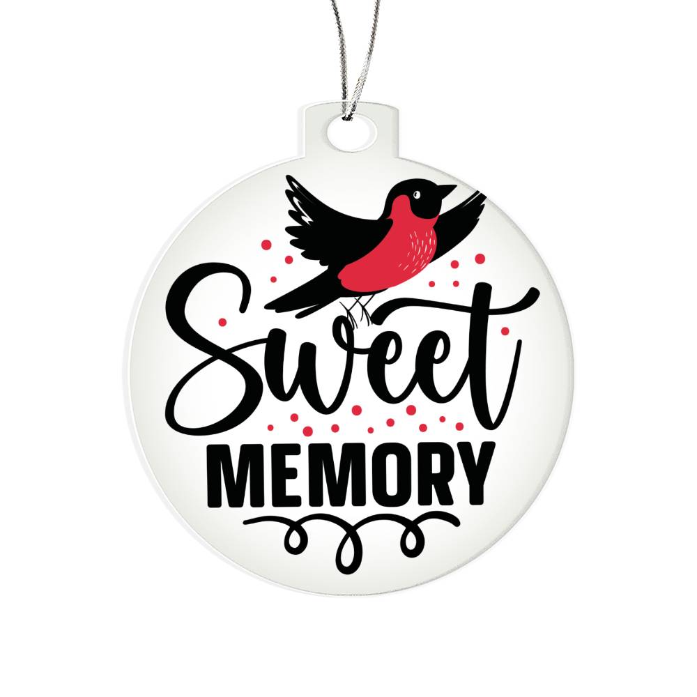 Cardinal Memorial Acrylic Ornament-[Heartfelt Family Gift]