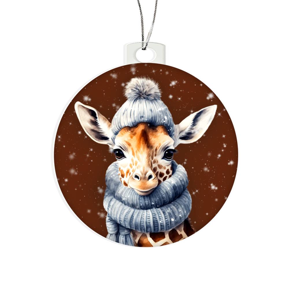 Christmas Giraffe Ornament - Perfect Winter Decor and Gift-[Heartfelt Family Gift]