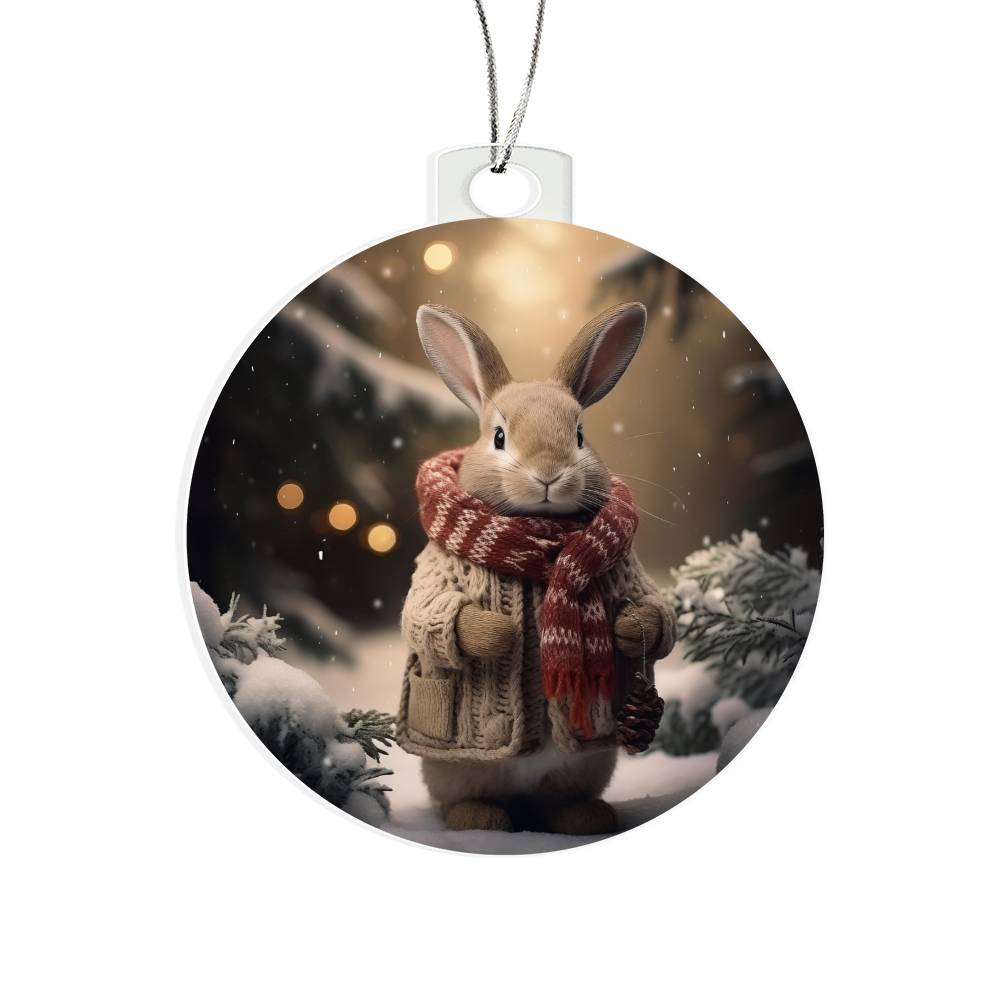 Bunny Christmas Tree Ornament-[Heartfelt Family Gift]