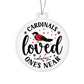 Cardinal Memorial Acrylic Ornament-[Heartfelt Family Gift]