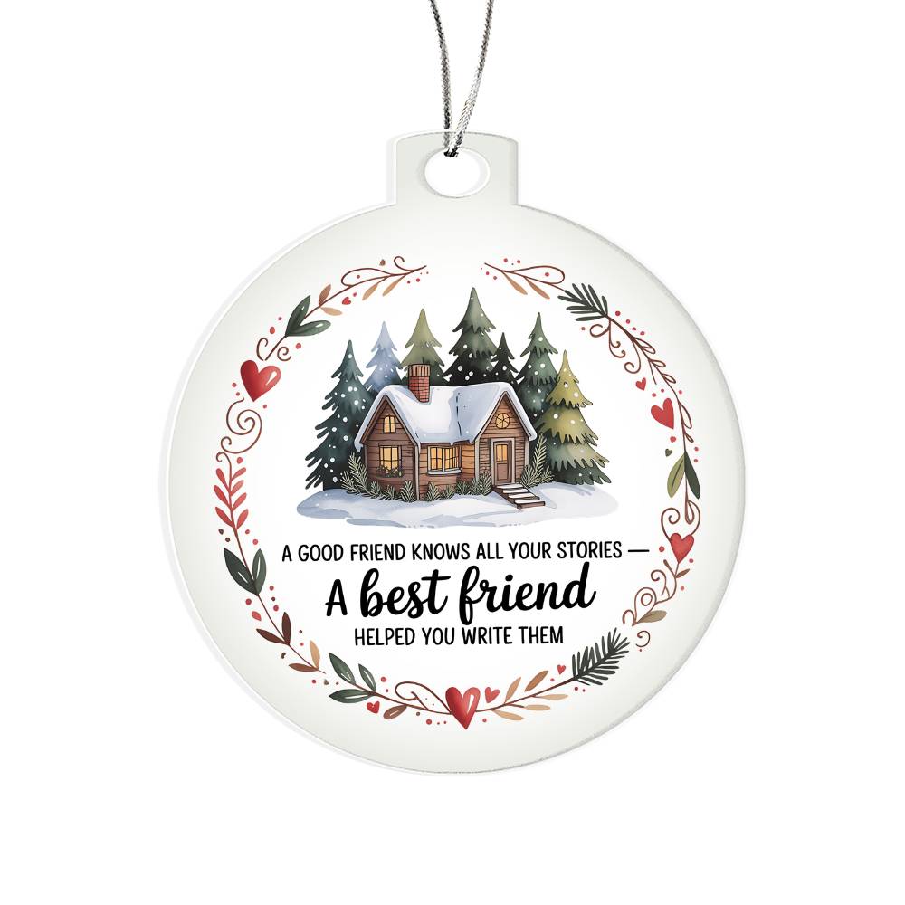 Best Friend Acrylic Christmas Ornament