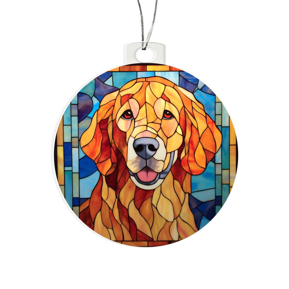 Labrador Dog Christmas Ornament - Adorable Acrylic Decoration for Your Tree-[Heartfelt Family Gift]