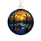 Acrylic Christmas Ornament Butterflies in the Woods - Perfect for Holiday Decor-[Heartfelt Family Gift]