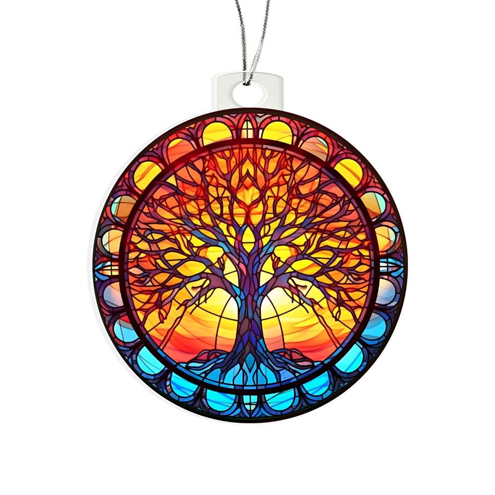 Tree of Life Christmas Ornament - Acrylic and Festive Decor for the Holidays-[Heartfelt Family Gift]
