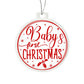 Baby's 1st Christmas Acrylic Ornament-[Heartfelt Family Gift]