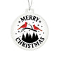 Merry Christmas Cardinal Acrylic Ornament-[Heartfelt Family Gift]