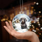 Dog Breakaway 3D Effect Acrylic Ornament-[Heartfelt Family Gift]