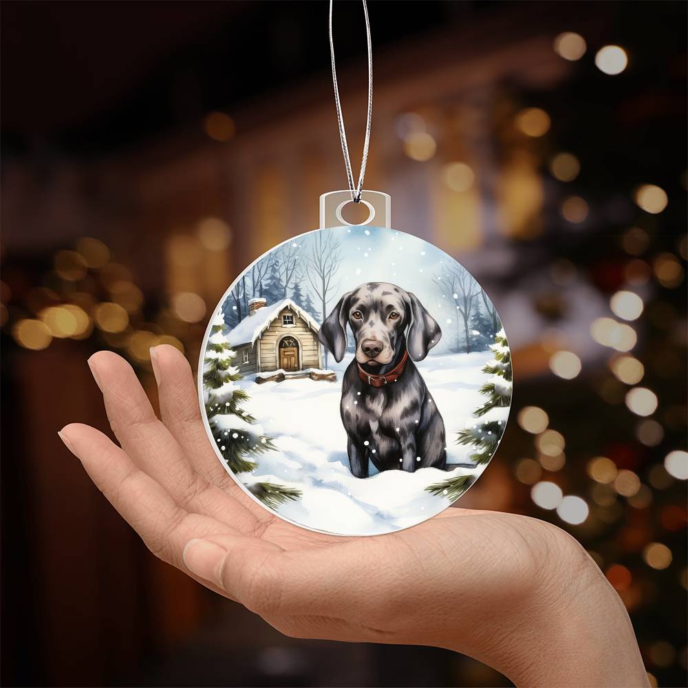 Dog Breakaway 3D Effect Acrylic Ornament-[Heartfelt Family Gift]