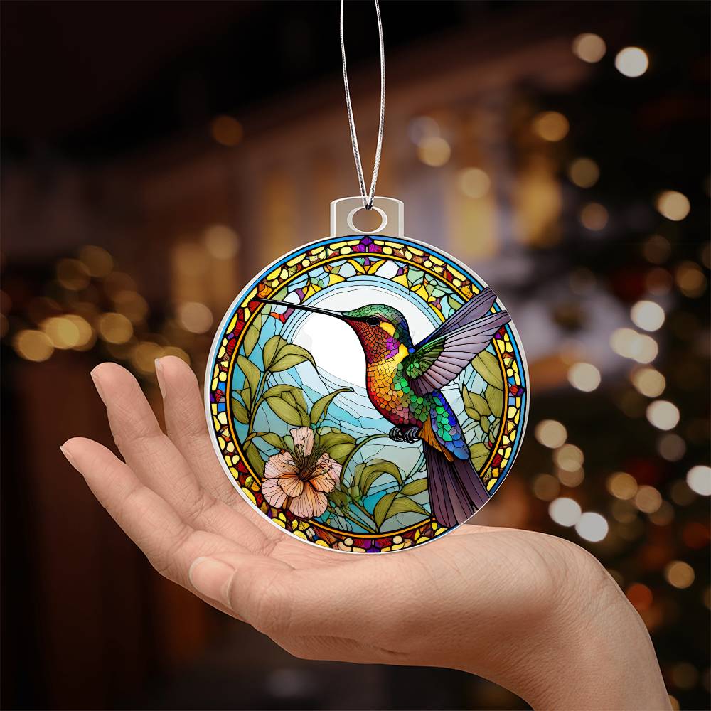 Hummingbird Acrylic Ornament-[Heartfelt Family Gift]