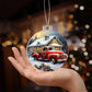 Red Truck Acrylic Christmas Ornament-[Heartfelt Family Gift]