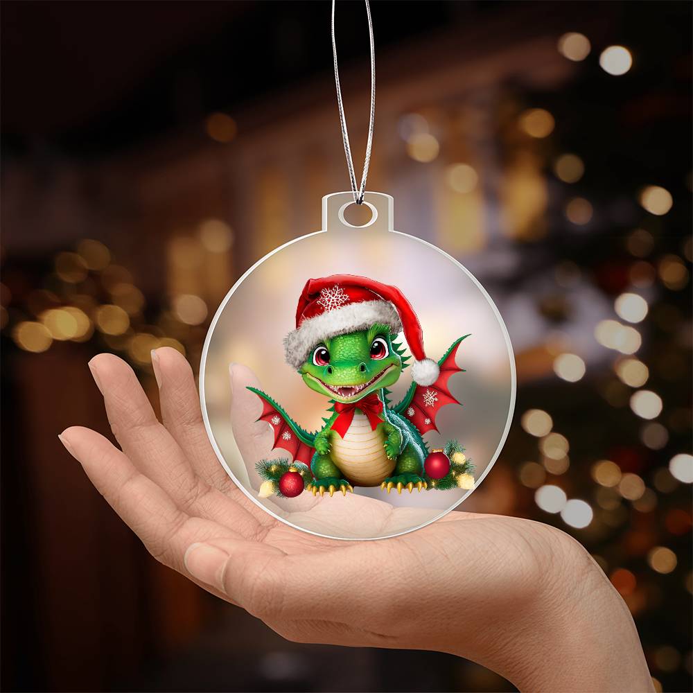 Dinosaur Acrylic Ornament-[Heartfelt Family Gift]
