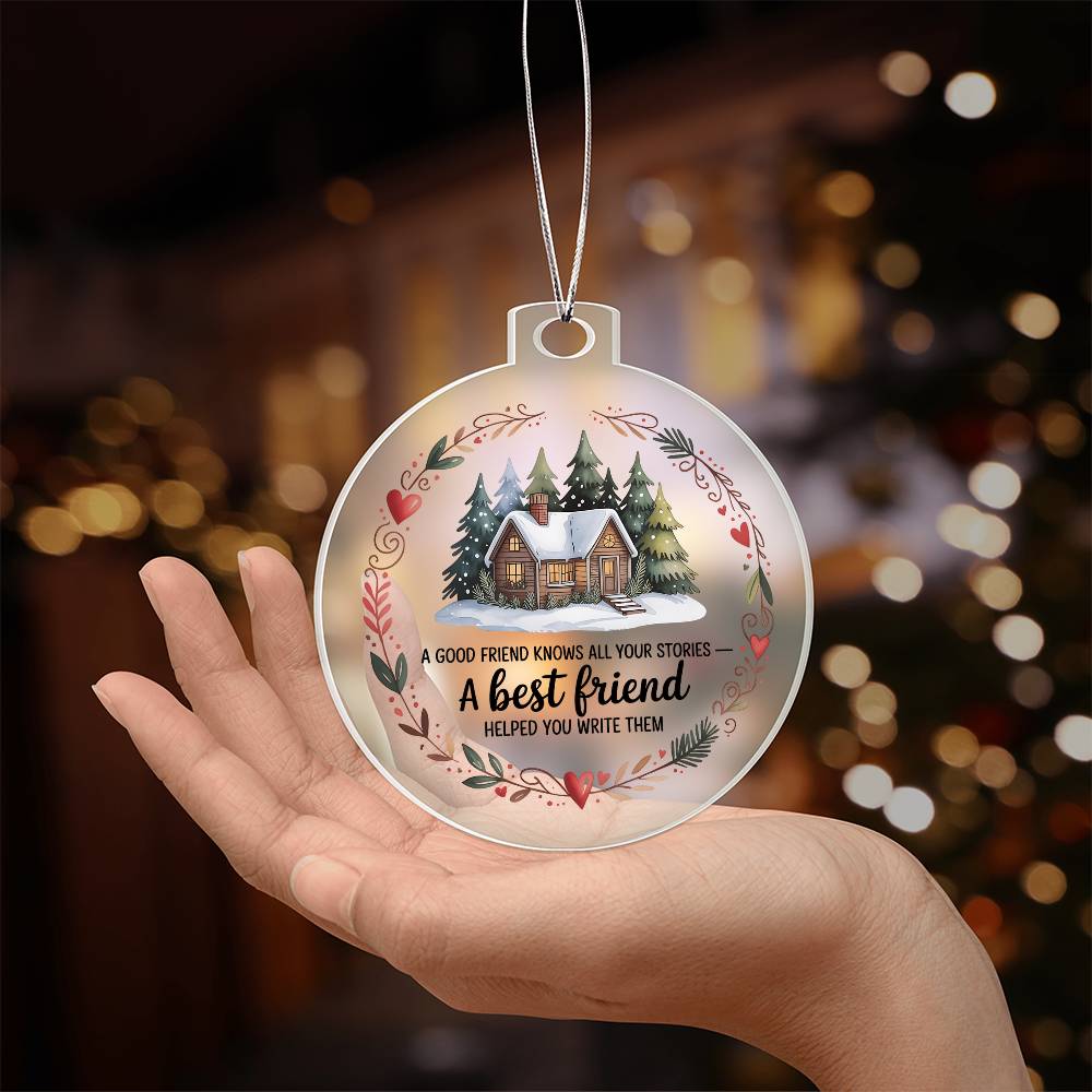 Best Friend Acrylic Christmas Ornament
