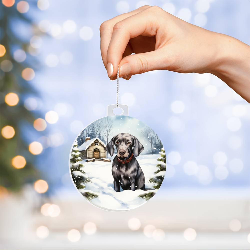 Dog Breakaway 3D Effect Acrylic Ornament-[Heartfelt Family Gift]