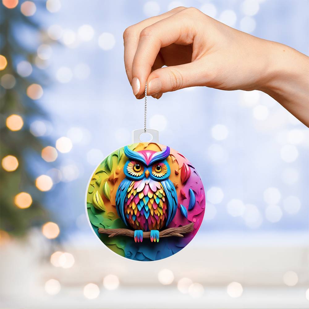 Handcrafted Owl Ornament - Holiday Decor-[Heartfelt Family Gift]