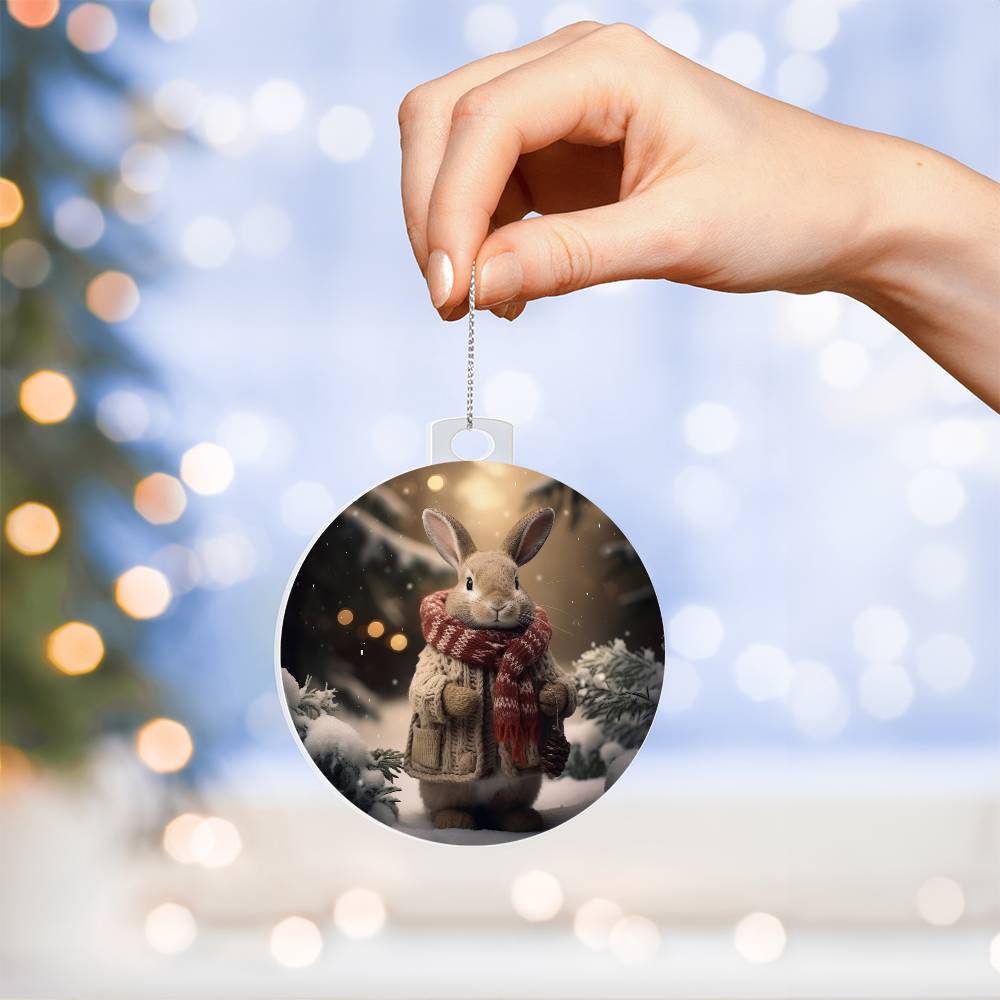 Bunny Christmas Tree Ornament-[Heartfelt Family Gift]