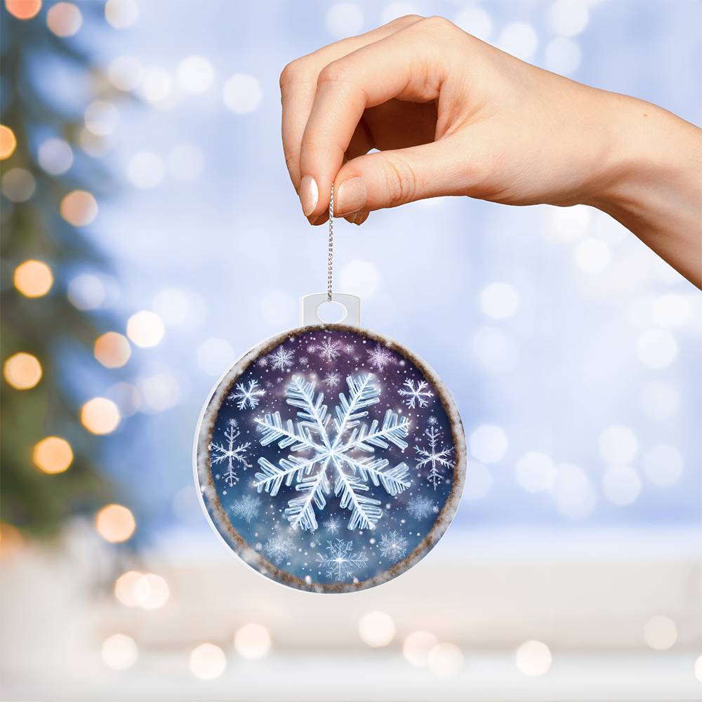 Snowflake Christmas Ornament - Perfect for Snowy Days - Shop Now-[Heartfelt Family Gift]