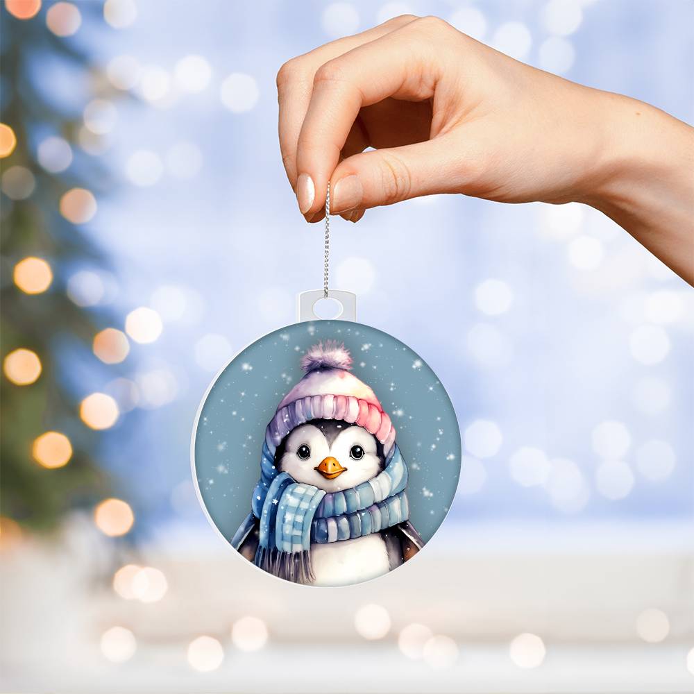 Winter Penguin Christmas Ornament Festive Tree Decoration - Adorable Holiday Dcor for Your Home-[Heartfelt Family Gift]