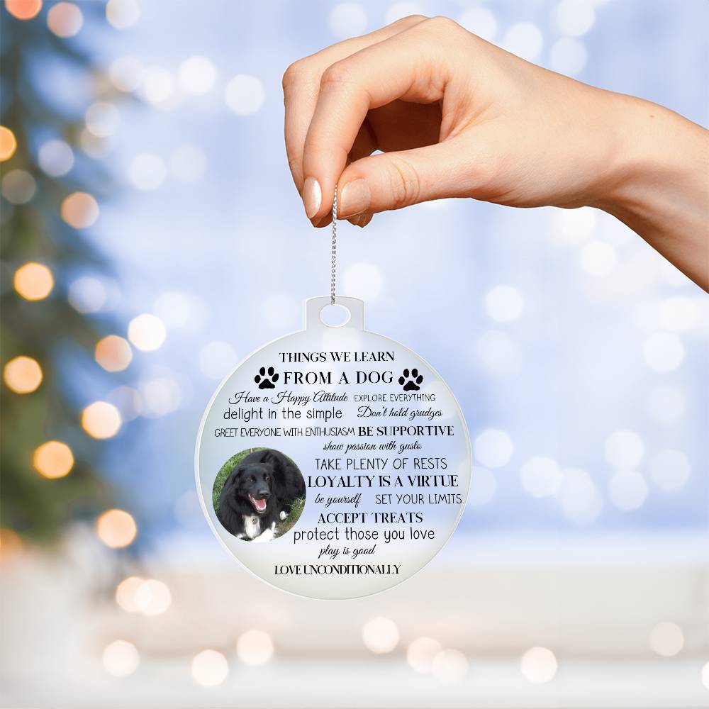 Personalized Photo Things We Learn From A Dog-[Heartfelt Family Gift]