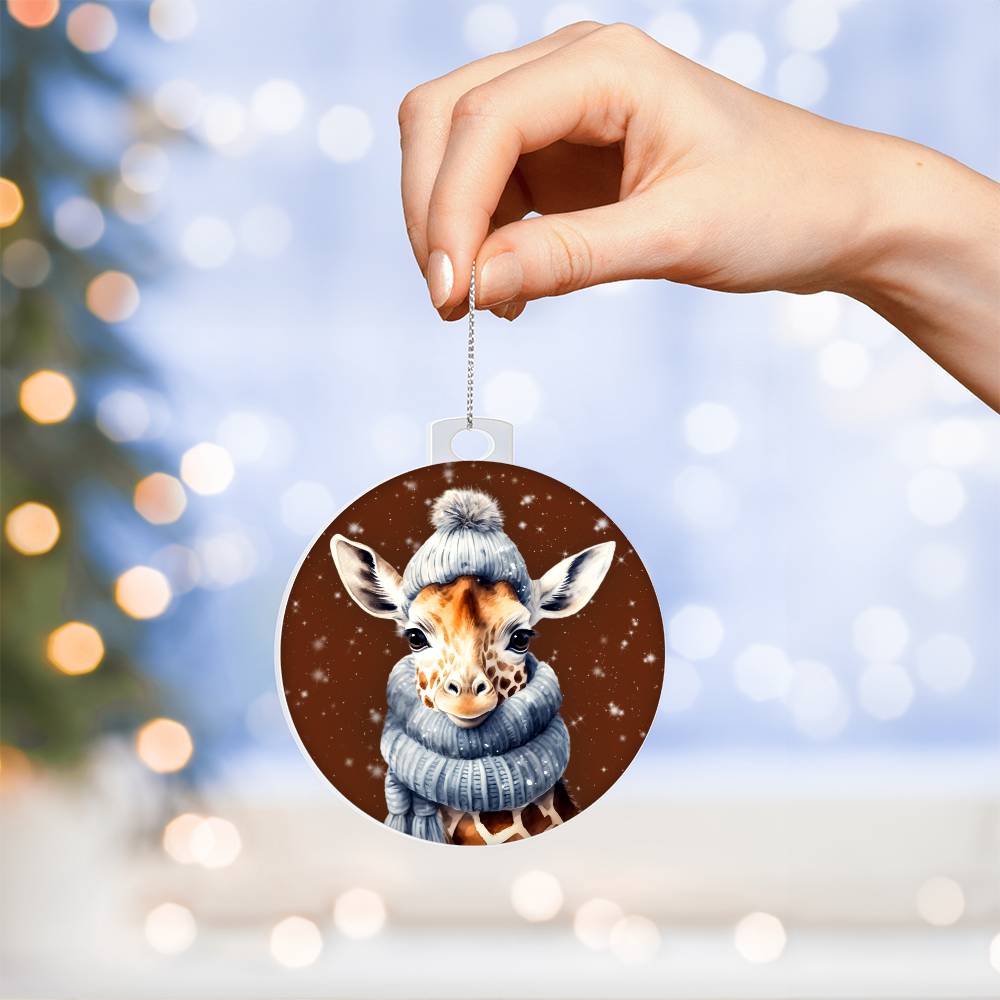 Christmas Giraffe Ornament - Perfect Winter Decor and Gift-[Heartfelt Family Gift]