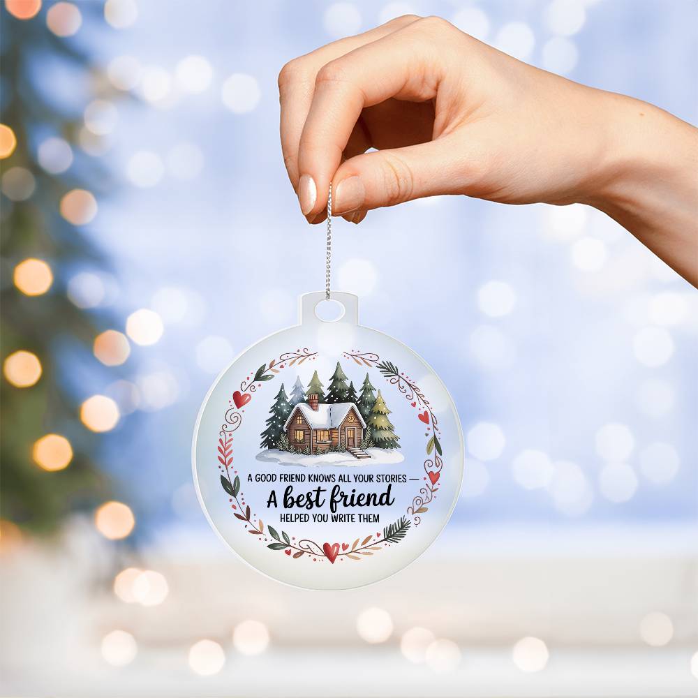 Best Friend Acrylic Christmas Ornament