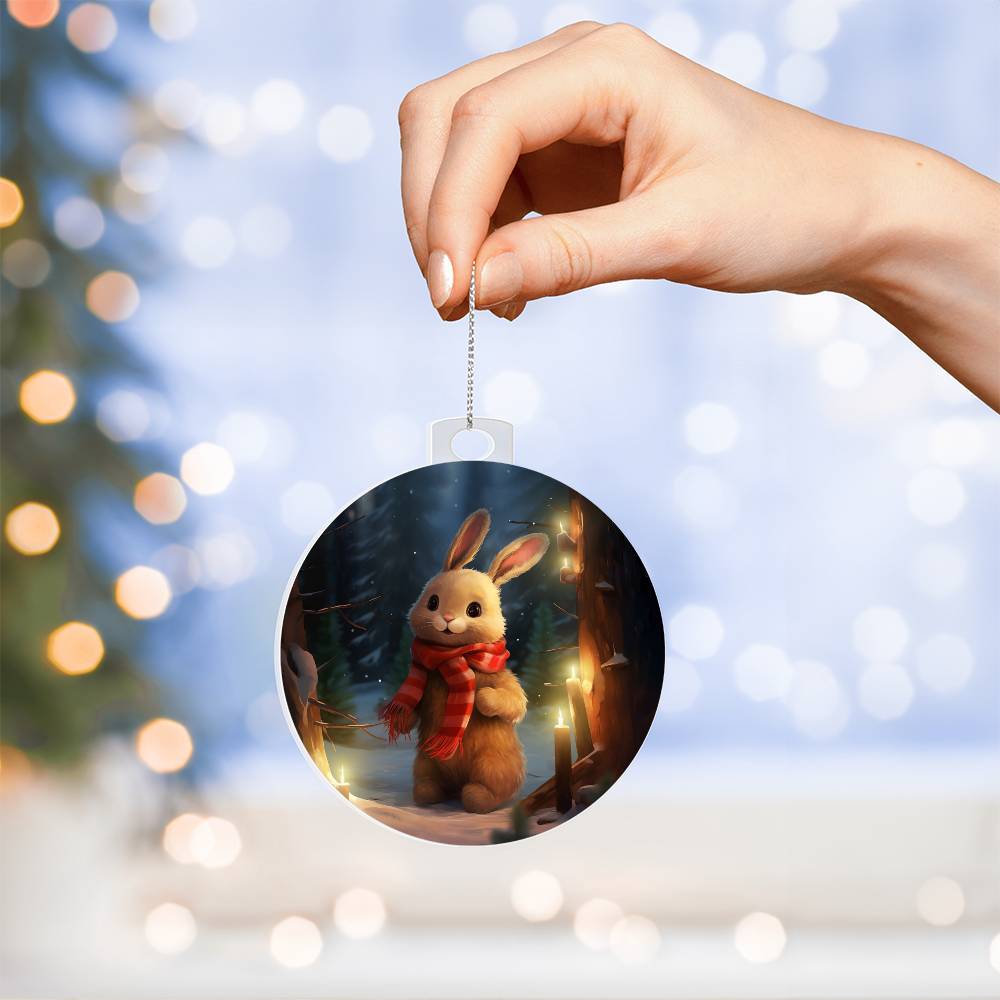 Bunny Christmas Tree Ornament-[Heartfelt Family Gift]