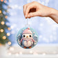 Pastel Penguin Acrylic Ornament - Ideal for Holiday Dcor-[Heartfelt Family Gift]