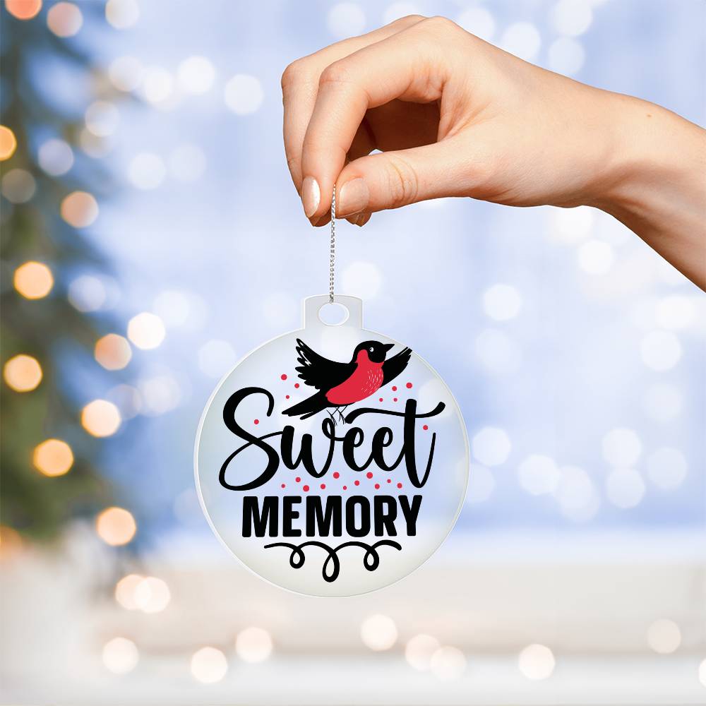 Cardinal Memorial Acrylic Ornament-[Heartfelt Family Gift]