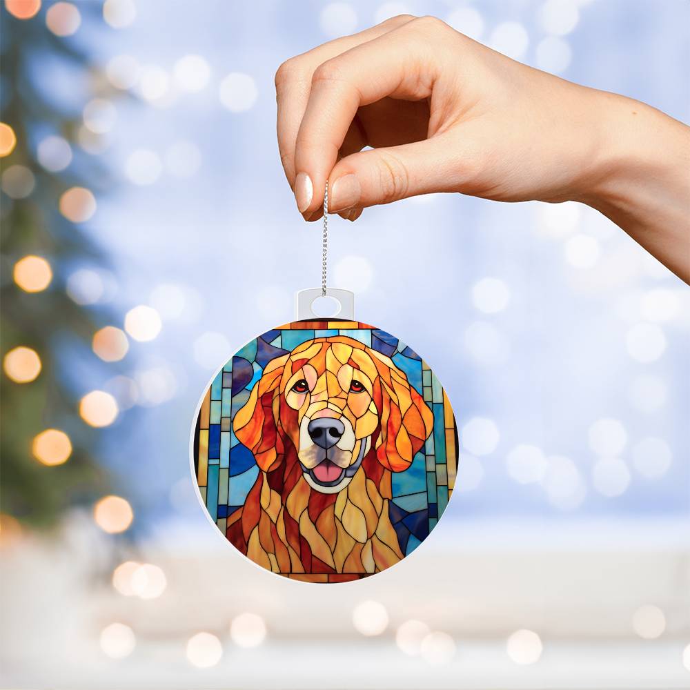 Labrador Dog Christmas Ornament - Adorable Acrylic Decoration for Your Tree-[Heartfelt Family Gift]