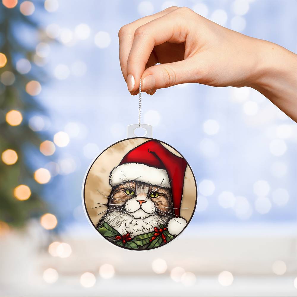 Cat Christmas Tree Ornament-[Heartfelt Family Gift]