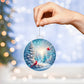 Cardinals Winter Scene Christmas Ornament - Hand-Painted Ceramic Keepsake Decoration-[Heartfelt Family Gift]
