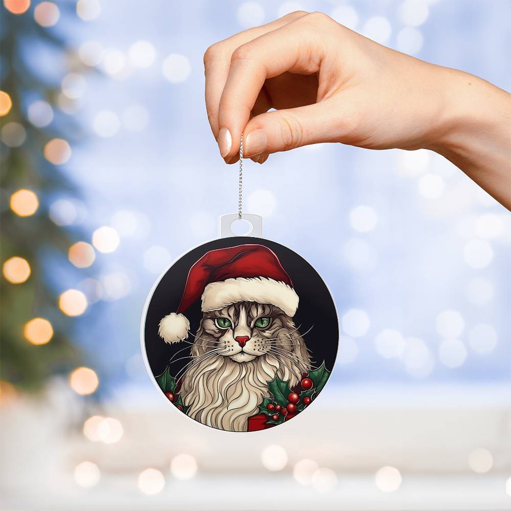 Cat Christmas Tree Ornament-[Heartfelt Family Gift]