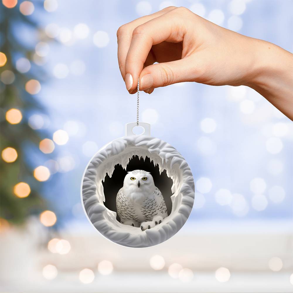 Snowman Acrylic Ornament-[Heartfelt Family Gift]