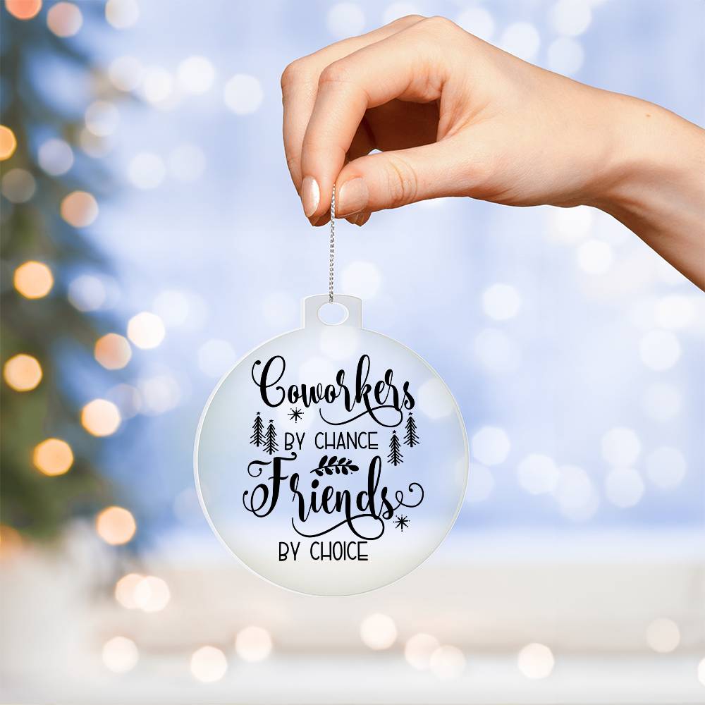 Coworkers Christmas Tree Ornament-[Heartfelt Family Gift]