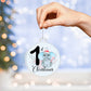 Baby's 1st Christmas Blue Elephant Christmas Tree Ornament-[Heartfelt Family Gift]