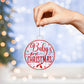 Baby's 1st Christmas Acrylic Ornament-[Heartfelt Family Gift]
