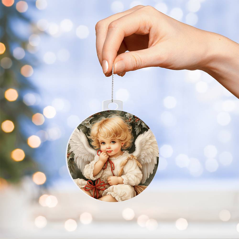 Handcrafted Angel Christmas Ornament - Stunning Holiday Decor-[Heartfelt Family Gift]