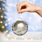 Acrylic Christmas Ornament Snowy Woods 3D Effect-[Heartfelt Family Gift]