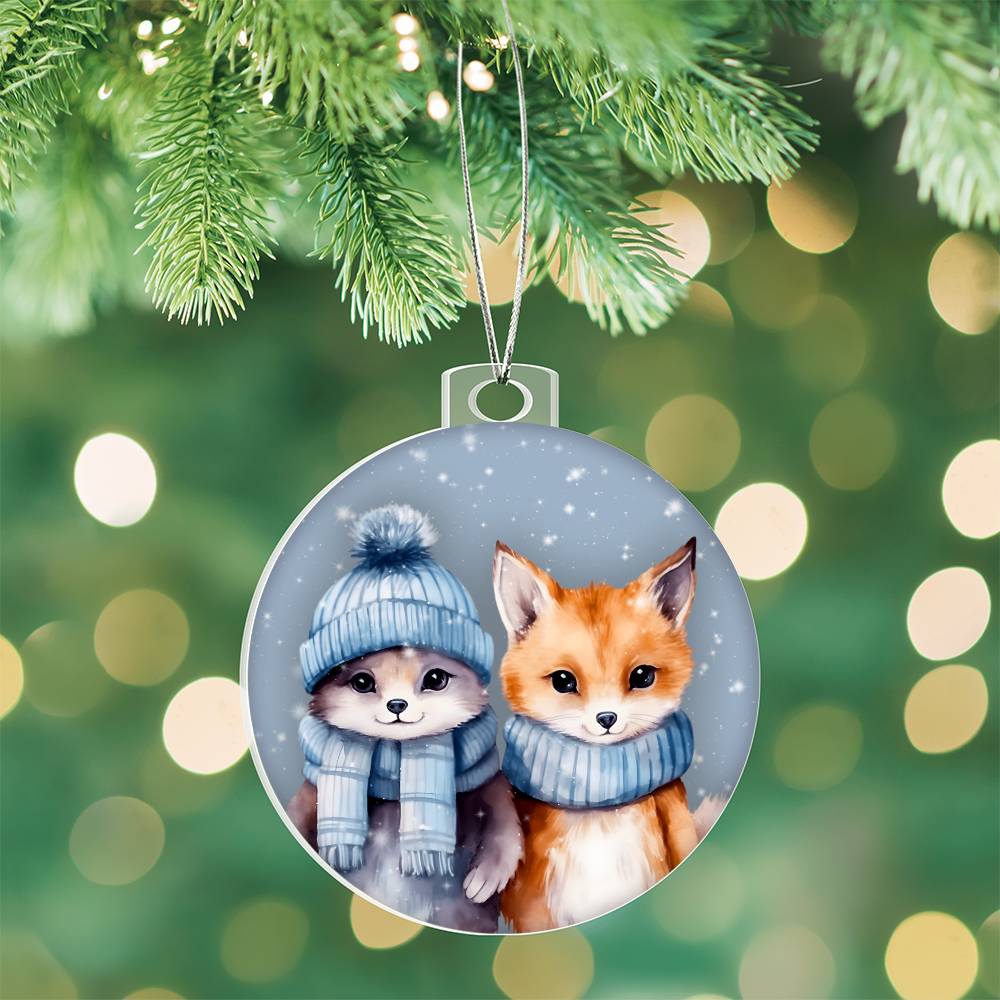Christmas Safari Ornament - Elephant Giraffe and Zebra Holiday Decor-[Heartfelt Family Gift]