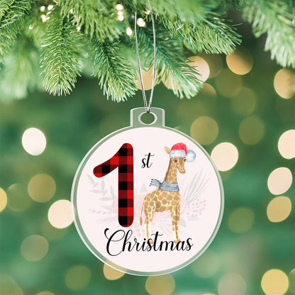 Baby's 1st Christmas Tree Ornament - Giraffe-[Heartfelt Family Gift]