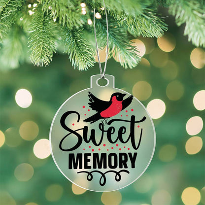 Cardinal Memorial Acrylic Ornament-[Heartfelt Family Gift]